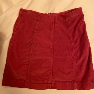 Urban Outfitters Rusty Red Corduroy Pencil Skirt Mini